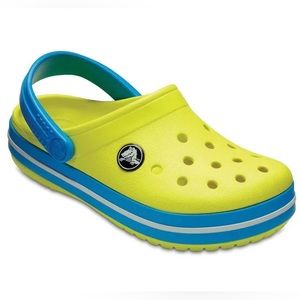 NWOT Crocs 204537 Toddler Crocband Iconic Comfort Clogs Tennis Ball Yellow C10